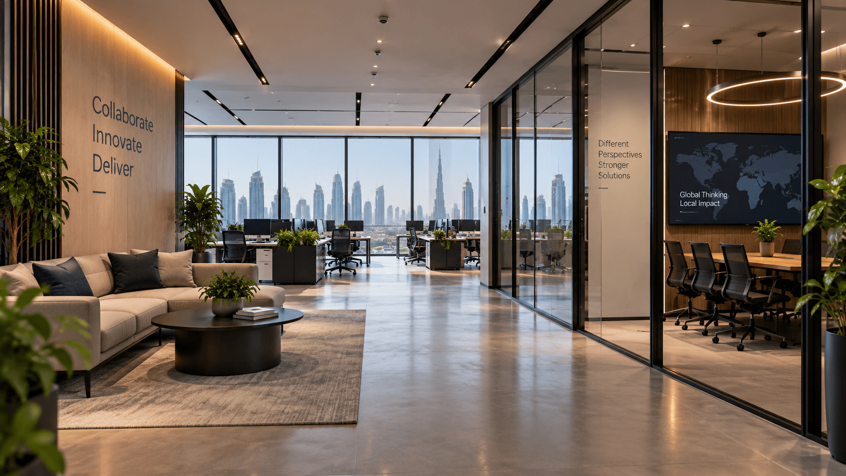 Client-facing office, Dubai